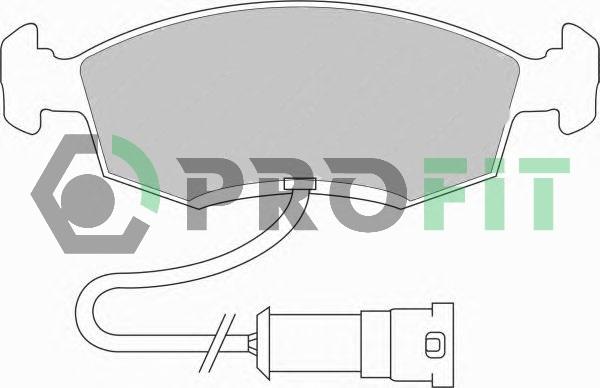 Profit 5000-0276 - Тормозные колодки, дисковые, комплект avtokuzovplus.com.ua