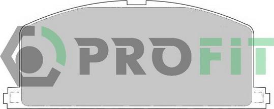 Profit 5000-0308 - Тормозные колодки, дисковые, комплект autodnr.net