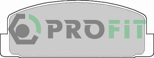 Profit 5000-0372 - Тормозные колодки, дисковые, комплект avtokuzovplus.com.ua