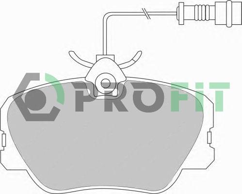 Profit 5000-0415 - Гальмівні колодки, дискові гальма autocars.com.ua