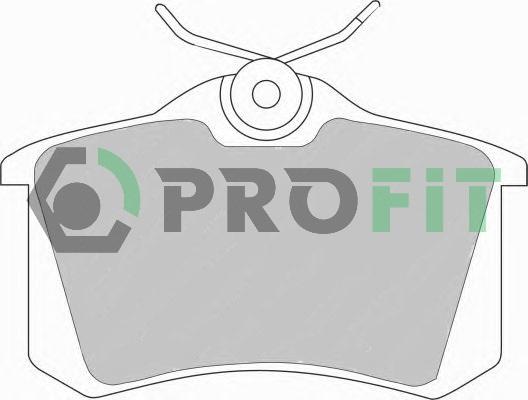 Profit 5000-0541 - Тормозные колодки, дисковые, комплект autodnr.net