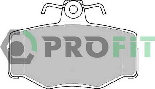 Profit 5000-0707 - Тормозные колодки, дисковые, комплект autodnr.net