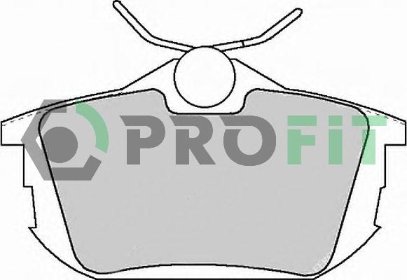 Profit 5000-1095 - Тормозные колодки, дисковые, комплект avtokuzovplus.com.ua