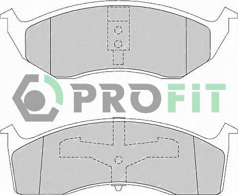 Profit 5000-1098 - Тормозные колодки, дисковые, комплект avtokuzovplus.com.ua
