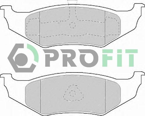 Profit 5000-1099 - Гальмівні колодки, дискові гальма autocars.com.ua