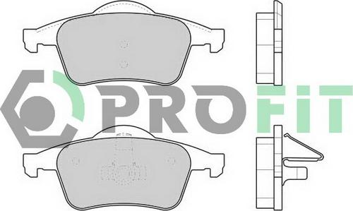 Profit 5000-1383 C - Тормозные колодки, дисковые, комплект avtokuzovplus.com.ua