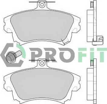 Profit 5000-1384 C - Гальмівні колодки, дискові гальма autocars.com.ua