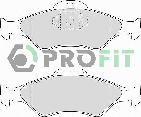 Profit 5000-1393 - Тормозные колодки, дисковые, комплект autodnr.net