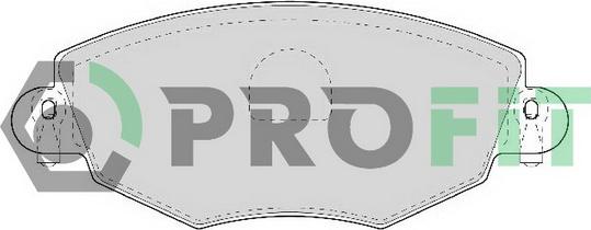 Profit 5000-1425 - Тормозные колодки, дисковые, комплект avtokuzovplus.com.ua