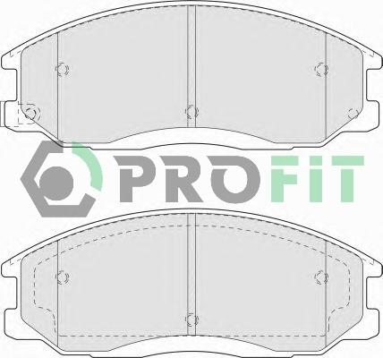 Profit 5000-1605 - Тормозные колодки, дисковые, комплект avtokuzovplus.com.ua