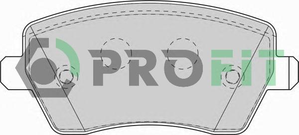 Profit 5000-1617 - Тормозные колодки, дисковые, комплект autodnr.net