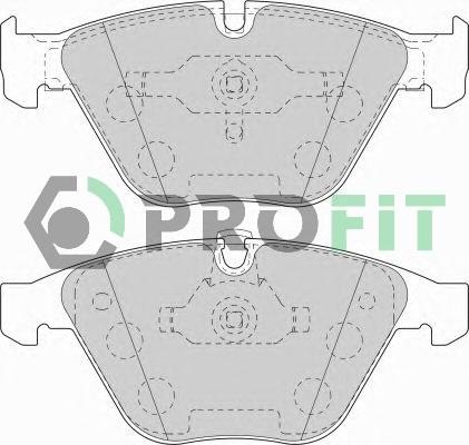 Profit 5000-1628 C - Гальмівні колодки, дискові гальма autocars.com.ua