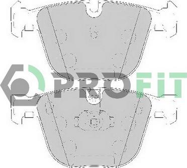 Profit 5000-1672 C - Тормозные колодки, дисковые, комплект avtokuzovplus.com.ua