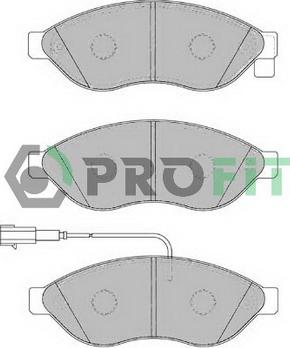 Profit 5000-1923 - Тормозные колодки, дисковые, комплект autodnr.net