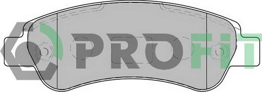 Profit 5000-1927 - Тормозные колодки, дисковые, комплект autodnr.net