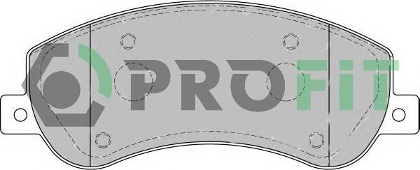 Profit 5000-1928 - Гальмівні колодки, дискові гальма autocars.com.ua