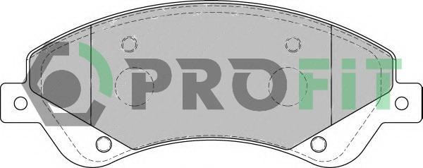 Profit 5000-1929 - Тормозные колодки, дисковые, комплект autodnr.net