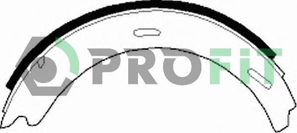 Profit 5001-0196 - Комплект тормозных колодок, барабанные autodnr.net
