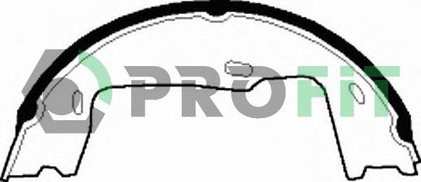 Profit 5001-0227 - Комплект тормозных колодок, барабанные autodnr.net