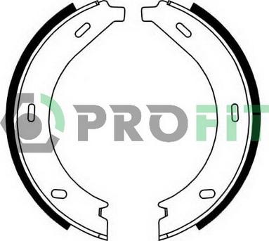 Profit 5001-0536 - Комплект тормозных колодок, барабанные autodnr.net