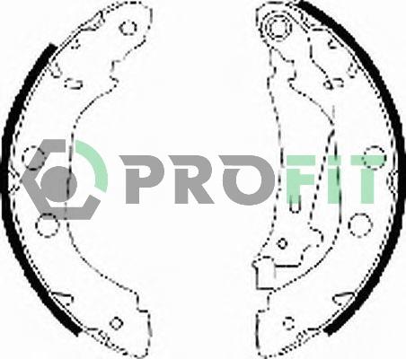 Profit 5001-0577 - Тормозные колодки, дисковые, комплект avtokuzovplus.com.ua