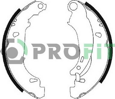 Profit 5001-0584 - Комплект тормозных колодок, барабанные autodnr.net