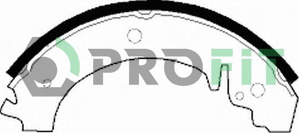 Profit 5001-0590 - Комплект тормозных колодок, барабанные autodnr.net