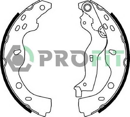 Profit 5001-0691 - Комплект гальм, барабанний механізм autocars.com.ua