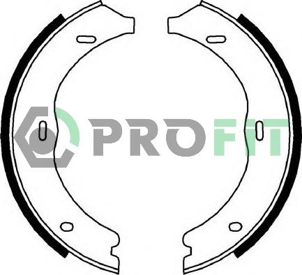 Profit 5001-4003 - Комплект тормозных колодок, барабанные autodnr.net