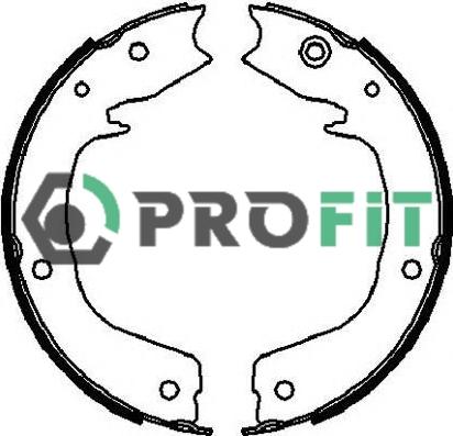 Profit 5001-4027 - Комплект тормозных колодок, барабанные avtokuzovplus.com.ua