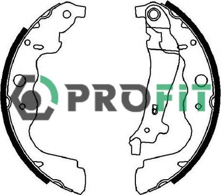 Profit 5001-4031 - Комплект гальм, барабанний механізм autocars.com.ua