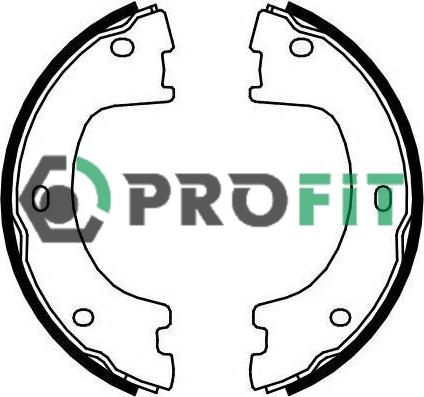 Profit 5001-4103 - Комплект гальм, барабанний механізм autocars.com.ua
