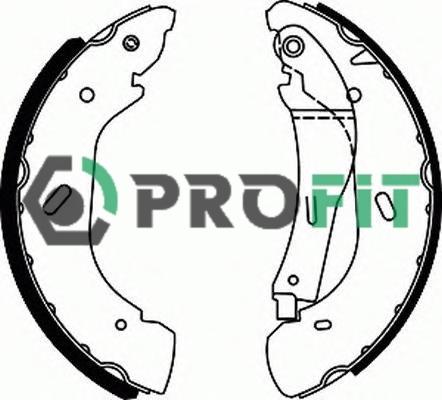 Profit 5001-5980 - Комплект тормозных колодок, барабанные avtokuzovplus.com.ua