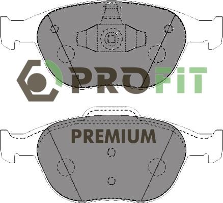 Profit 5005-1568 - Гальмівні колодки, дискові гальма autocars.com.ua