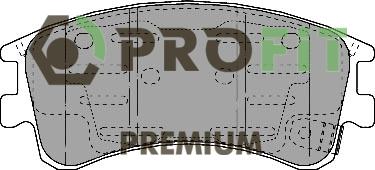 Profit 5005-1619 - Гальмівні колодки, дискові гальма autocars.com.ua