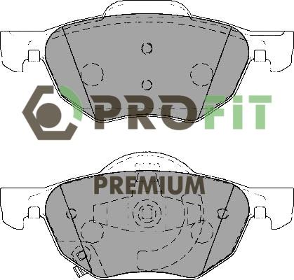 Profit 5005-1704 - Тормозные колодки, дисковые, комплект avtokuzovplus.com.ua