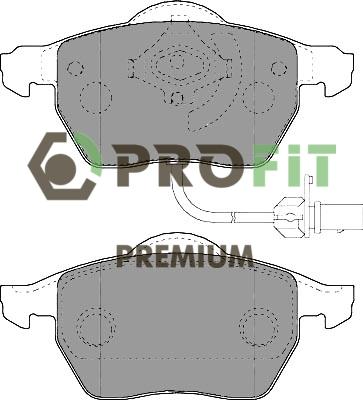 Profit 5005-1717 - Гальмівні колодки, дискові гальма autocars.com.ua