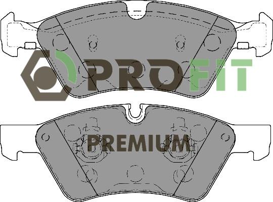 Profit 5005-1830 - Гальмівні колодки, дискові гальма autocars.com.ua