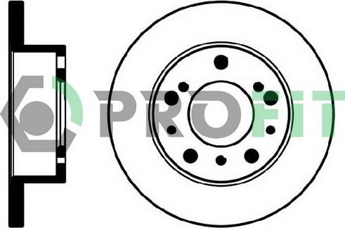 Profit 5010-0063 - Гальмівний диск autocars.com.ua