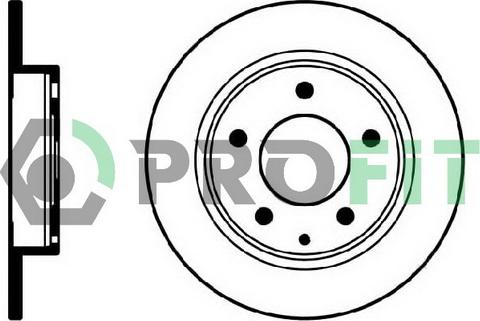 Profit 5010-0524 - Гальмівний диск autocars.com.ua
