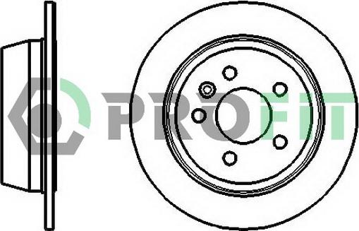 Profit 5010-0861 - Гальмівний диск autocars.com.ua