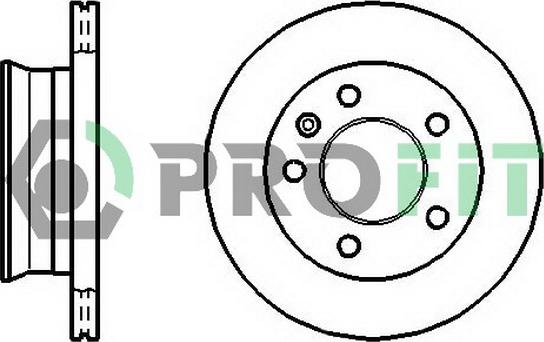 Profit 5010-1013 - Гальмівний диск autocars.com.ua