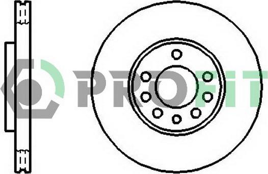 Profit 5010-1191 - Гальмівний диск autocars.com.ua