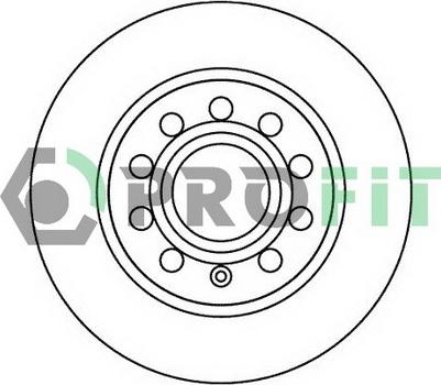 Profit 5010-1224 - Гальмівний диск autocars.com.ua