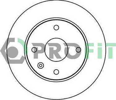 Profit 5010-1257 - Гальмівний диск autocars.com.ua