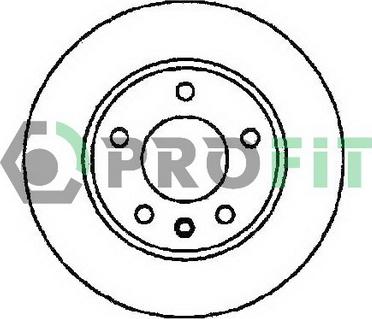 Profit 5010-1311 - Гальмівний диск autocars.com.ua