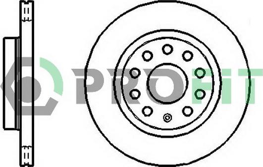 Profit 5010-1504 - Гальмівний диск autocars.com.ua