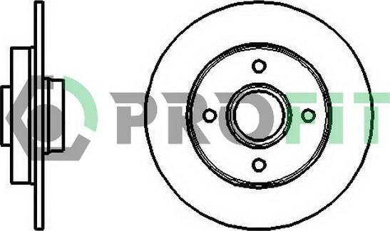 Profit 5010-1523 - Тормозной диск avtokuzovplus.com.ua