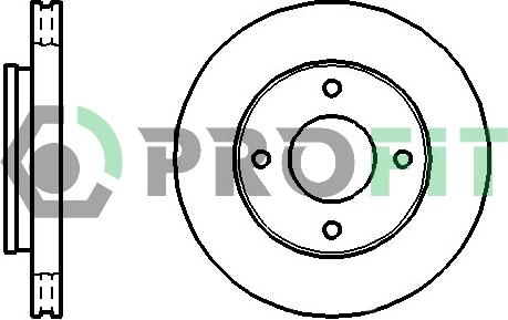 Profit 5010-1621 - Тормозной диск avtokuzovplus.com.ua