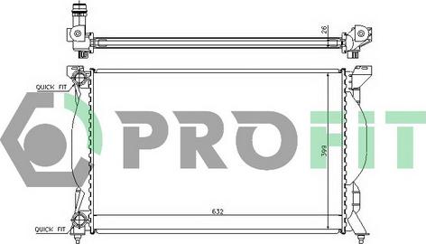 Profit PR 0017A2 - Радиатор, охлаждение двигателя autodnr.net